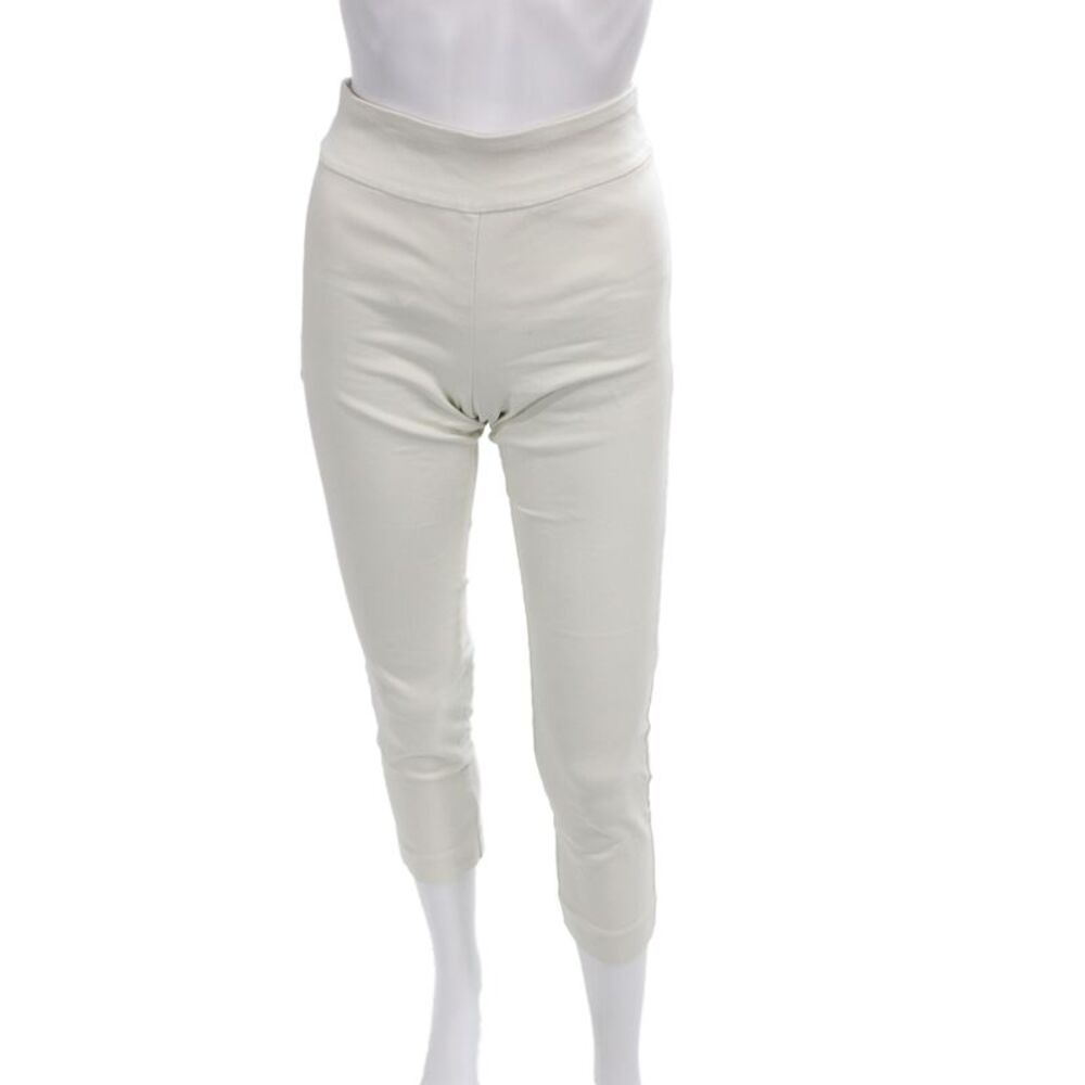 Krazy Larry Womens Ankle Cropped Pants White Size 2